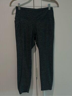 New Balance Gray High Rise Leggings XS Heathered Athletic Yoga Workout Pants